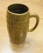 Kufel ceramiczny z czasów PRL.