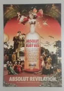 Pocztówka reklamowa Absolut Ruby Red