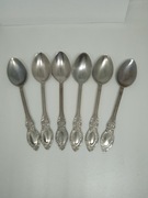 Łyżeczki prl łyżeczka 6 sztuk ładny wzór, srebrneposrebrzane