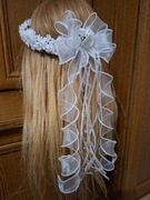 Wianuszek komunijny śnieżnobiały 