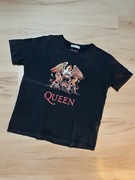 Grafitowo-czarny T-shirt Stradivarius Rozmiar M Nadruk Queen
