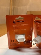 Lampka nocna LED do gniazdka kontaktowa kwadratowa 1W