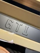 Tablica rejestracyjna GTI czany mat Tloczona KOMPLET 2 sztuki