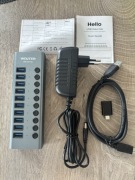 HUB USB 3.0 koncentrator USB 10 portowy