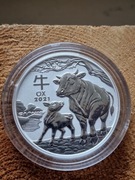 LUNAR III ROK BAWOŁU 2021 rok 2oz