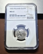 II RP - 1 złoty 1925 - NGC MS61