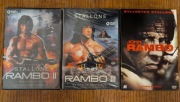 Rambo II, III, John Rambo DVD unikat