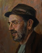 Obraz olejny Wiesław Wszywka Portret 24/30 Gierlach