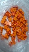 Klocki Lego mix na wagę 80 g - kolor pomarańczowy + gratis 95 g inne