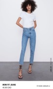 Zara denim niebieskie mom jeans 36 s