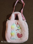 Torebka pluszowa z jednorożcem dla dziewczynki