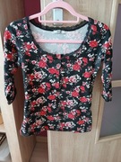 Romantyczna bluzeczka RÓŻE koronka r.S