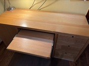 Biurko z litwgo drewna bukowego. 156x60cm DUŻE.