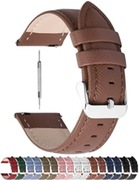 Nowy pasek do zegarka lub amartwatch 20mm  kolor czarny skóra licowa  