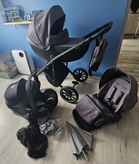 Wózek 3w1 anex type m iron  / fotelik cybex aton 5