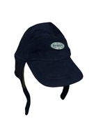 Zimowa polarowa Czapka z daszkiem regulowana granatowo zielona