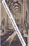 JELENIA GÓRA (HIRSCHBERG) Kościół kat., piękne wnętrze figury ołtarz ~1914