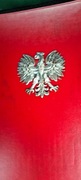 Teczka nominacyjne z metalowym orłem. PRL