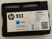 HP TUSZ WKŁAD 933 CYAN CN058A ORYGINAŁ PUSTY