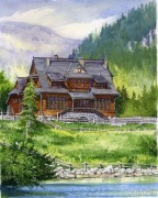 Obraz Akwarela - Zakopane, Tatry, Morskie Oko