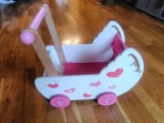 Wózek dla lalek drewniany 