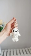 Foka na szydełku, brelok, zawieszka handmade 