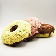 PĄCZEK Z POLEWĄ ozdoba szydełko rękodzieło DONUT nr2