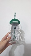 Szklany kubek miś Starbucks Bearista glass cup jar