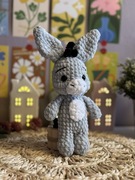 Maskotka osiołek ze shreka, ręcznie robiona na szydełku