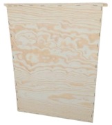 Zatwór warszawski poszerzany ocieplany, przegroda pionowa ze sklejki