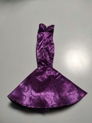 Sukienka dla lalki barbie lub innej fioletowa 25cm