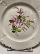 TALERZ DO CIASTA, OWOCÓW, MALOWANE KWIATY, KPM