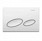 przycisk uruchamiający Geberit Kappa20 w kolorze alpejskiej bieli. 