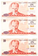 Banknot 10 lira Turcja 2005 P.218