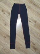 JANUS granatowe damskie getry 100% wełna merino _ XS