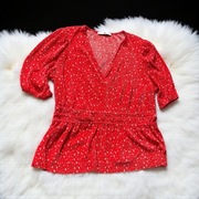 V by Very czerwona bluzka kwiaty, r. 48 UK 20