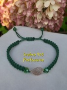 Srebro 925 Pozłacane Bransoletka sznurkowa Regulowana 