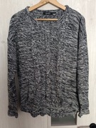 Sweter damski luźniejszy kolor biało czarny firma ESMARA rozmiar M