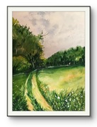 Akwarela oprawiona nowa 