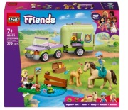 LEGO Friends 42695 Przyczepa z koniem i źrebaczkiem, klocki