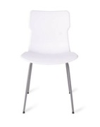 Krzesła Duo Tube Carrara białe komplet