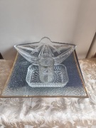 Milks szkło. Vintage. PRL. Francja..