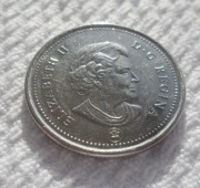 Kanada Królowa Elżbieta II 25 centów cents 2006 L KM# 493 Renifer tundrowy