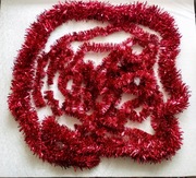 5 łańcuchów na choinkę w odcieniach czerwieni 