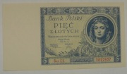 Banknot 5 zł Polska  1930 r CS  2822957  UNC