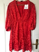 Sandro sukienka mini jedwab wiskoza M