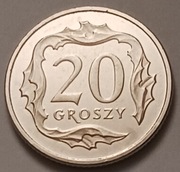 20 gr groszy 2025 r.  mennicza