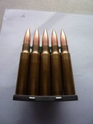 7,92X57 MAUSER (8X57) z 1956r. 5szt. + ŁADOWNIK