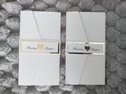 Zaproszenia ślubne Glamour złote,srebrne lustro