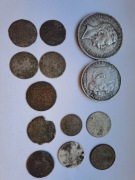 Stare srebrne Niemieckie monety 13 sztuk 